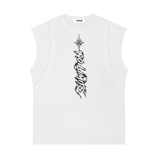 KURO-Spliced Panel Sleeveless