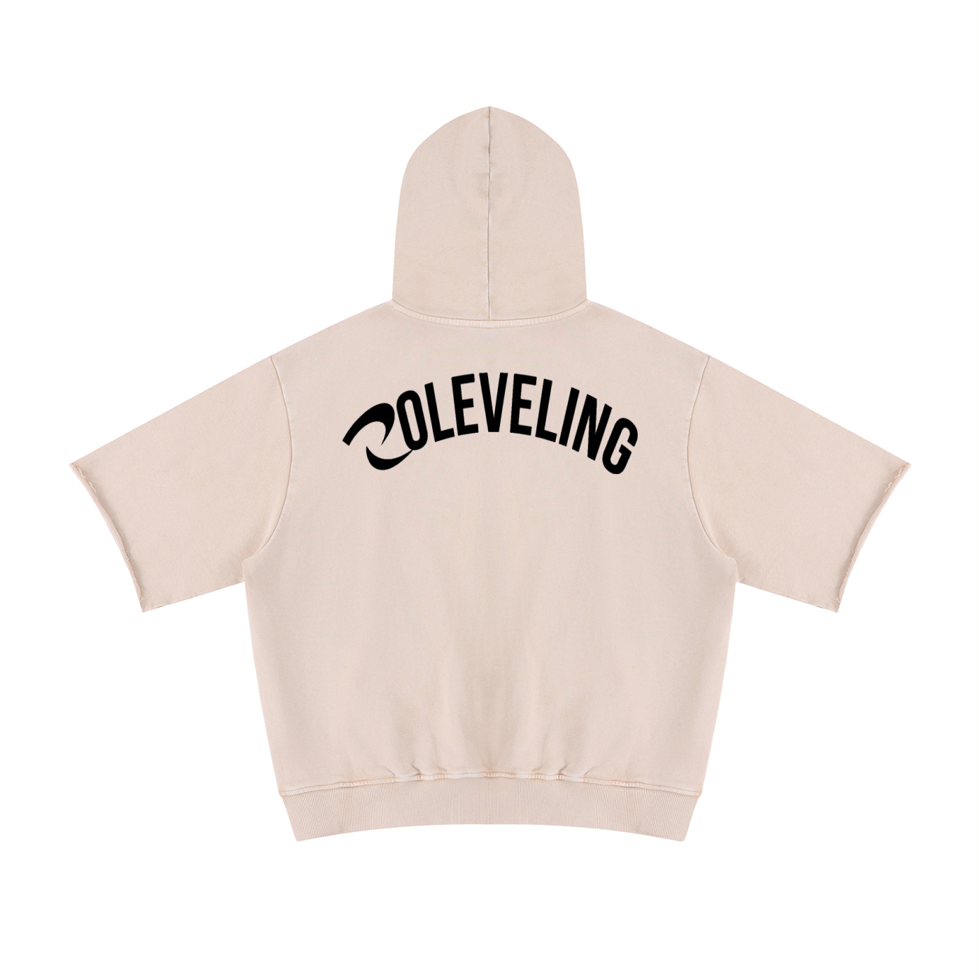 Unisex Mineral Wash Short Sleeve Hoodie