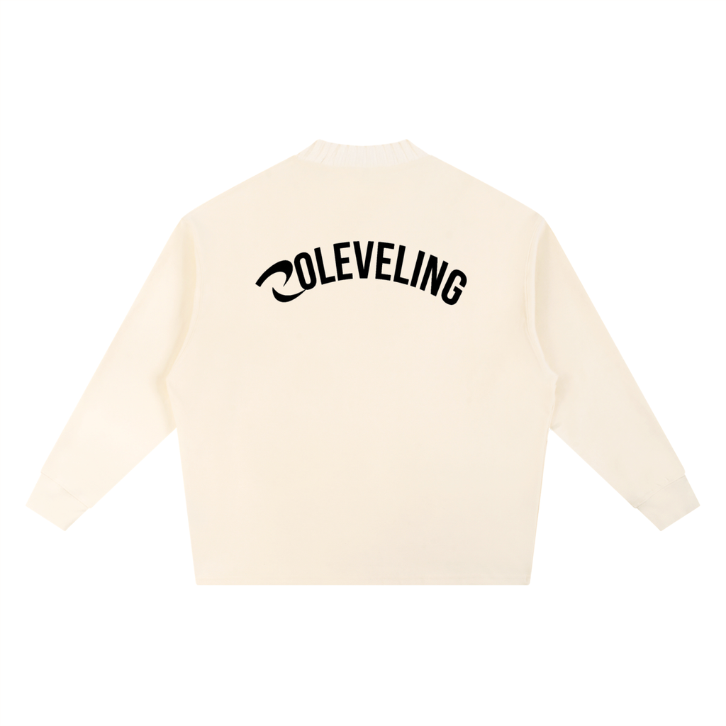 Knitted Round Neck Oversize Sweatshirt
