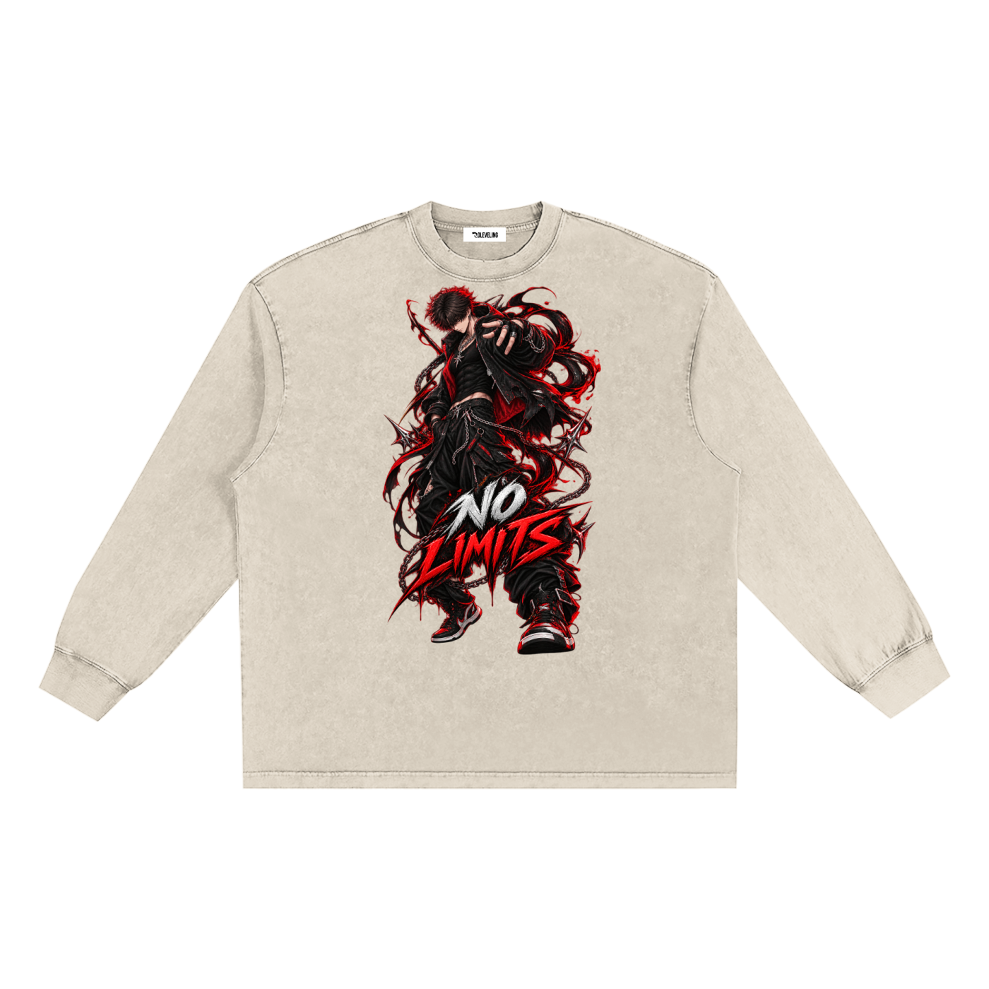 KURO - Snow Washed Frayed Edge T-Shirt