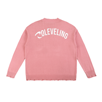 RLV- LEVEL 01/Vintage Washed Hand-Frayed Sweater