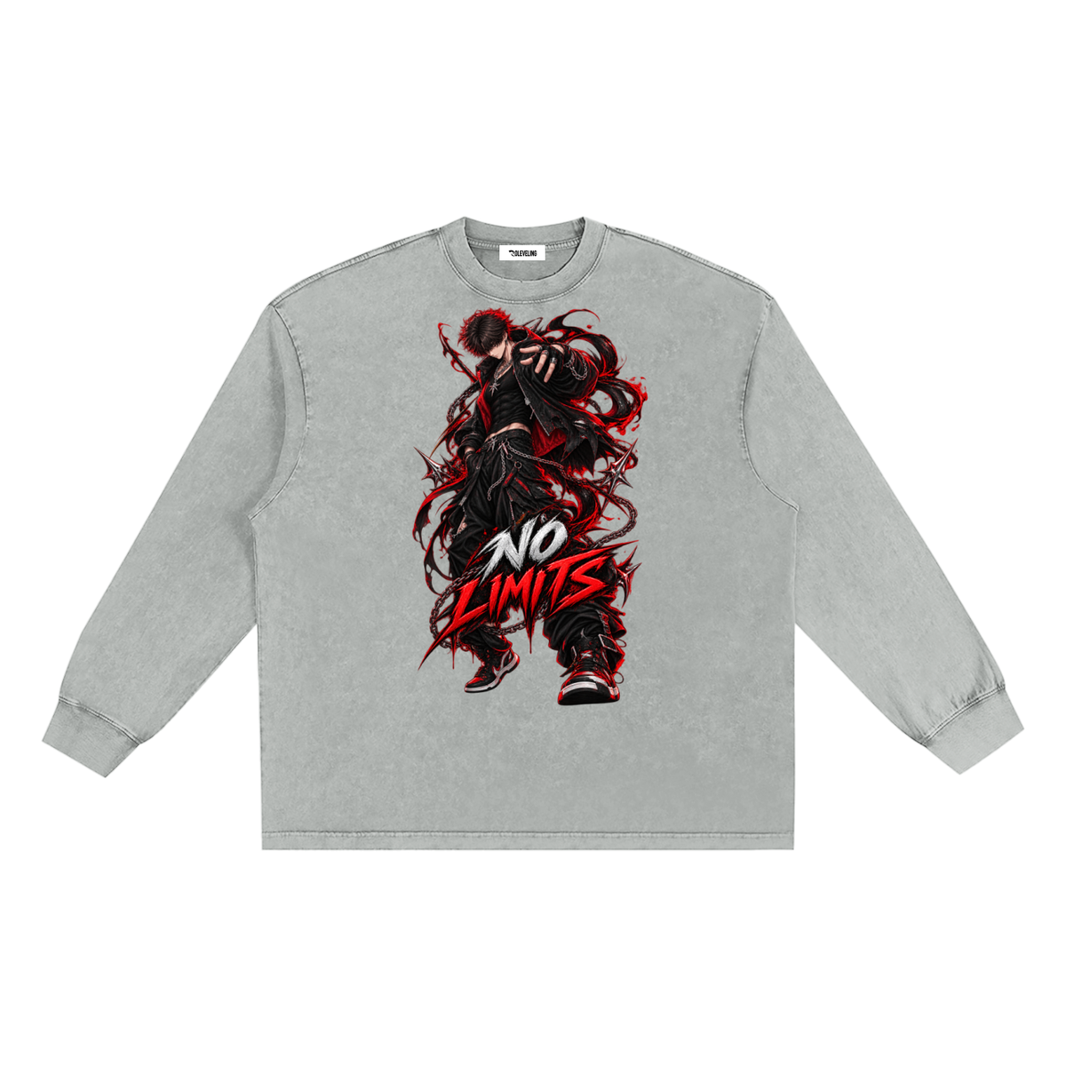 KURO - Snow Washed Frayed Edge T-Shirt