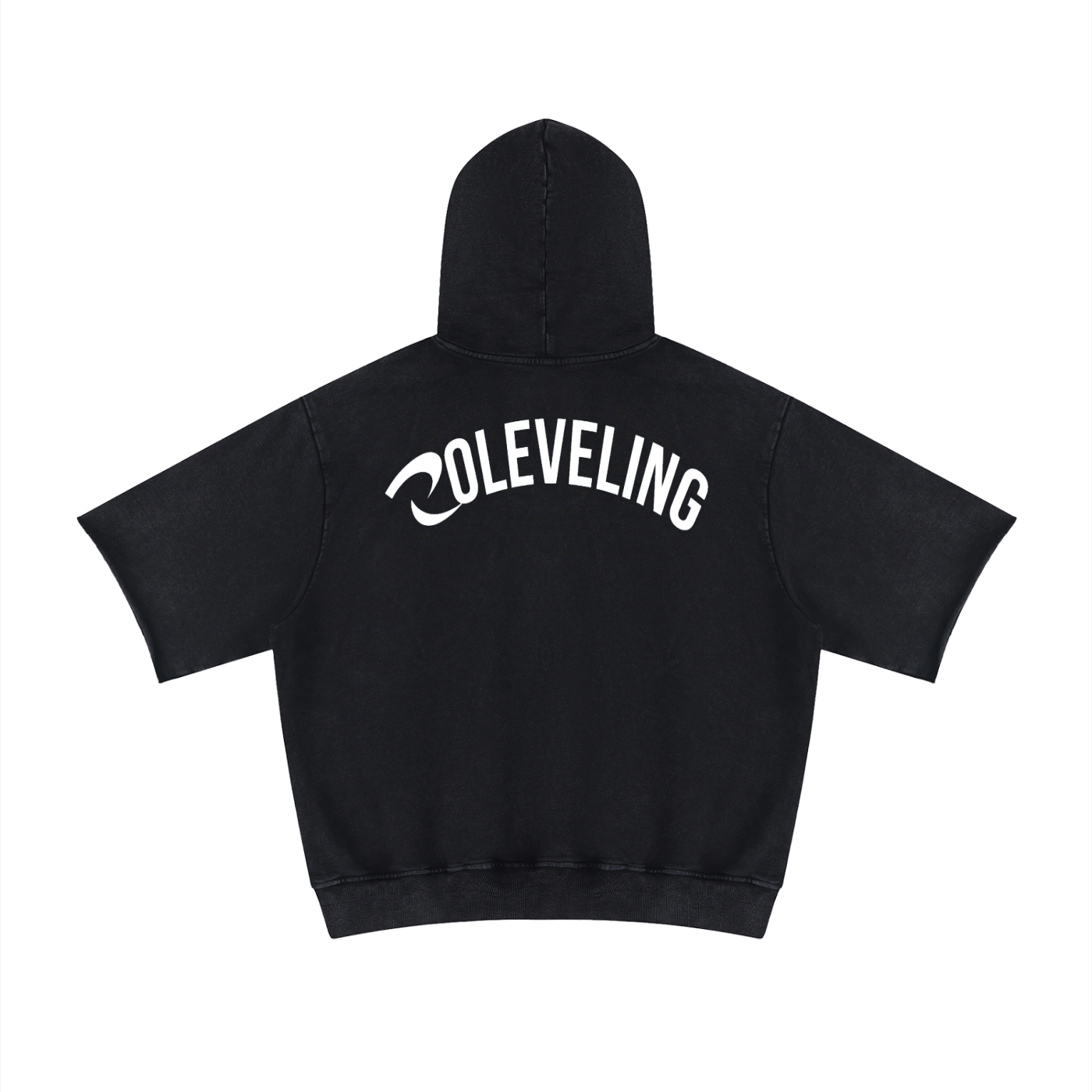 RLV-LEVEL 01/Mineral Wash Short Sleeve Hoodie
