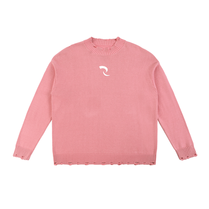 RLV- LEVEL 01/Vintage Washed Hand-Frayed Sweater