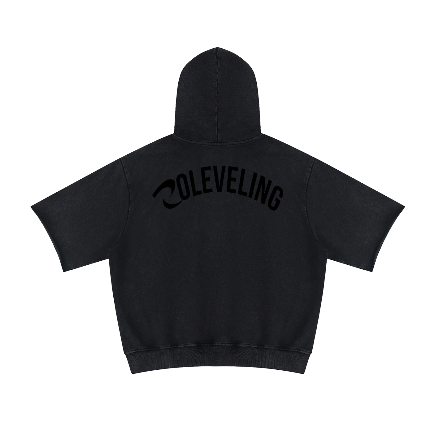 Unisex Mineral Wash Short Sleeve Hoodie