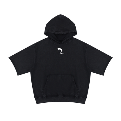 RLV-LEVEL 01/Mineral Wash Short Sleeve Hoodie