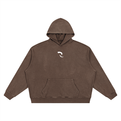 RLV-LEVEL 01/ Vintage Wash Waffle Boxy Hoodie