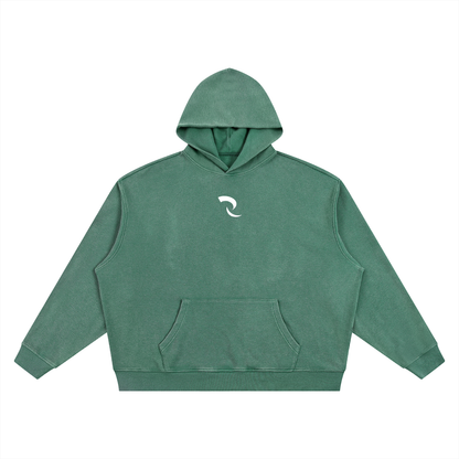 RLV-LEVEL 01/ Vintage Wash Waffle Boxy Hoodie