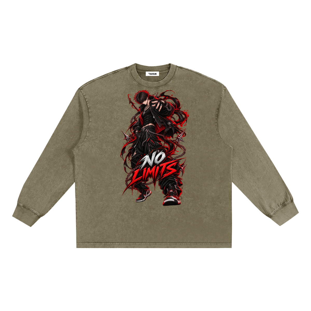KURO - Snow Washed Frayed Edge T-Shirt