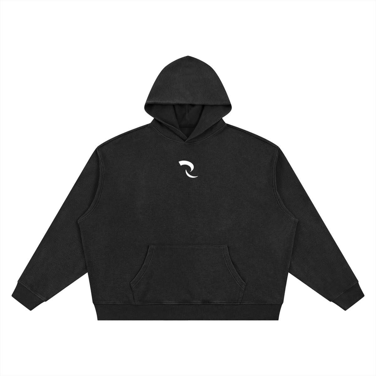 RLV-LEVEL 01/ Vintage Wash Waffle Boxy Hoodie
