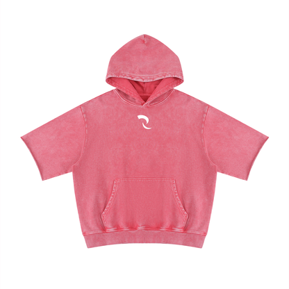 RLV-LEVEL 01/Mineral Wash Short Sleeve Hoodie
