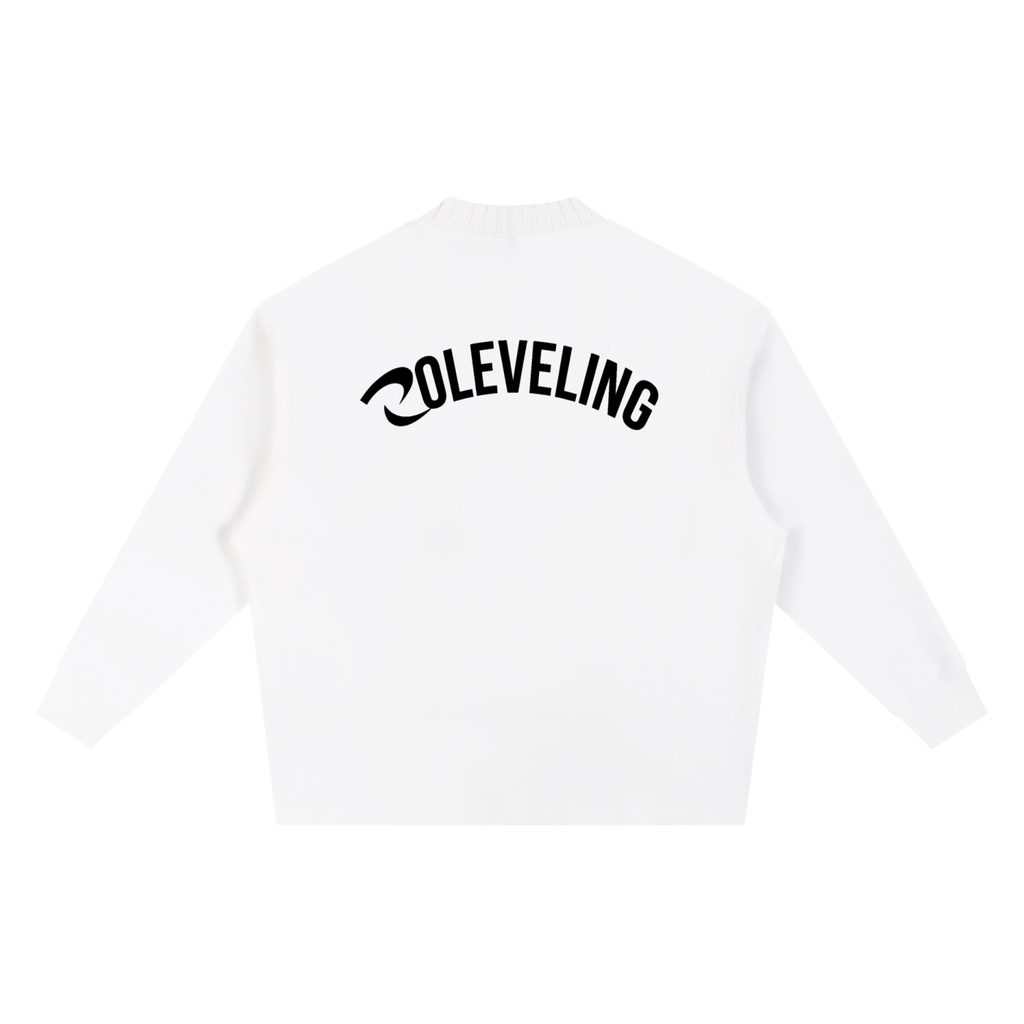 Knitted Round Neck Oversize Sweatshirt