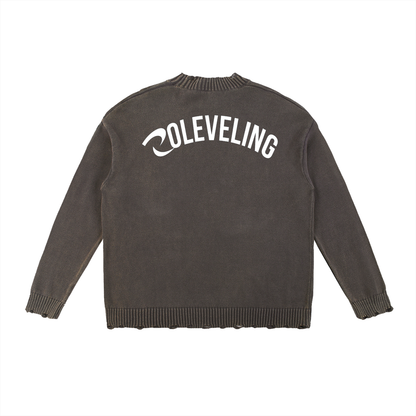 RLV- LEVEL 01/Vintage Washed Hand-Frayed Sweater