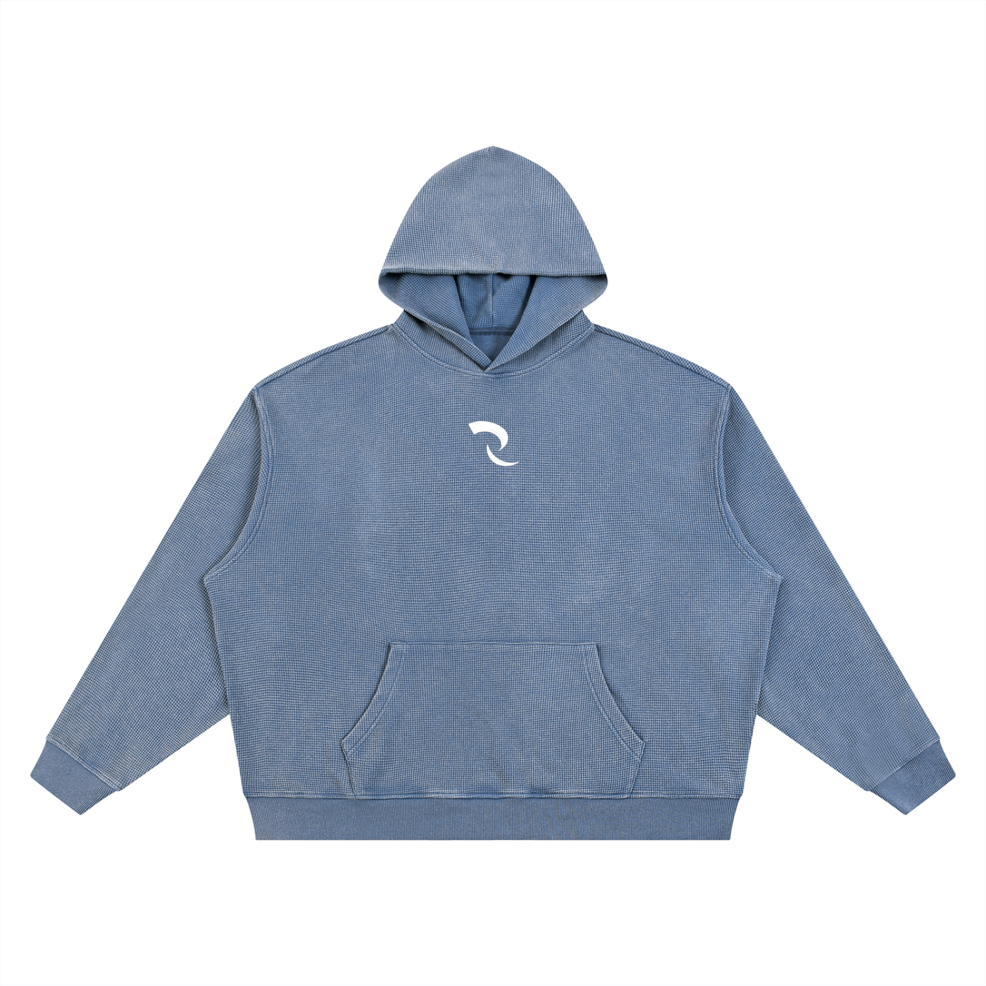RLV-LEVEL 01/ Vintage Wash Waffle Boxy Hoodie
