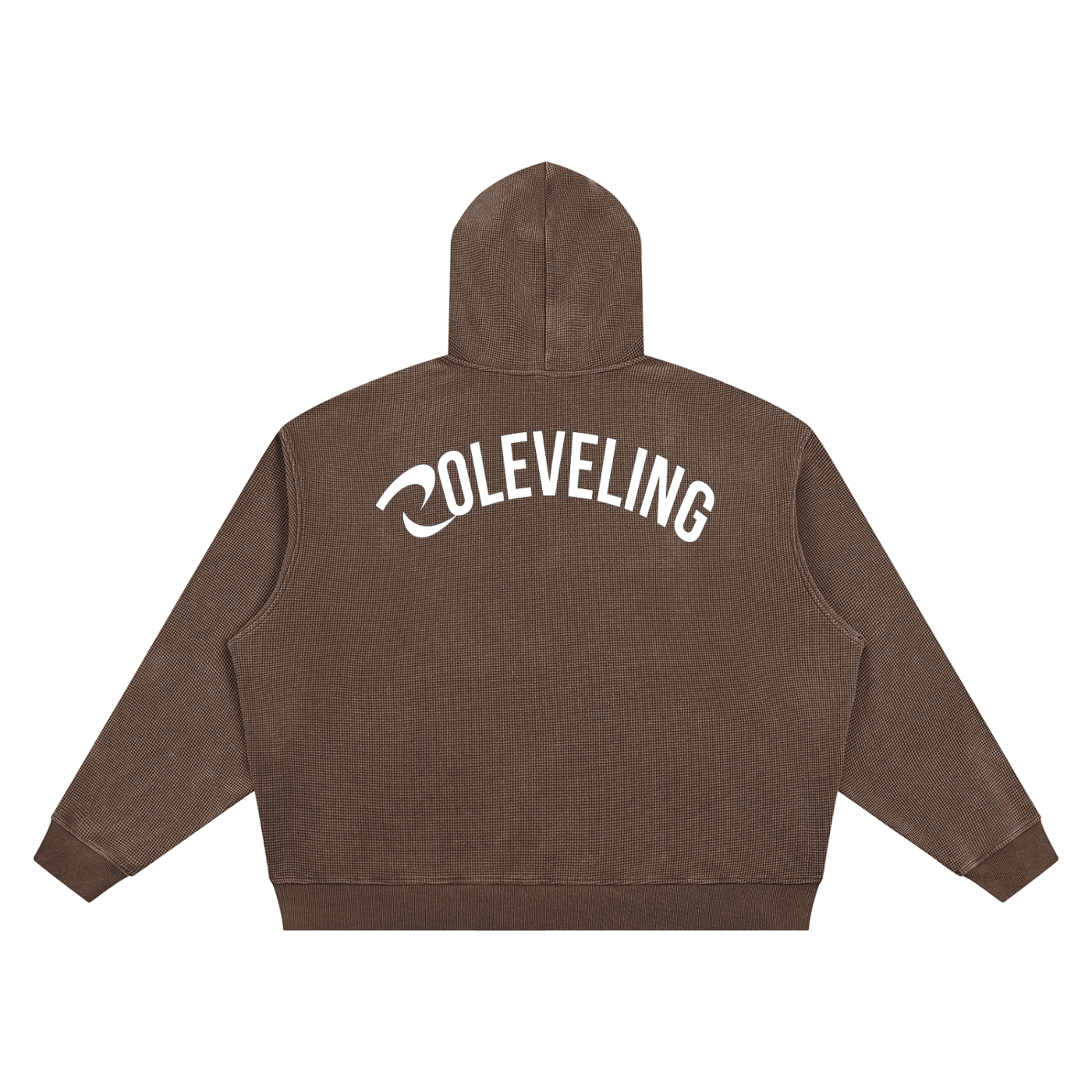 RLV-LEVEL 01/ Vintage Wash Waffle Boxy Hoodie