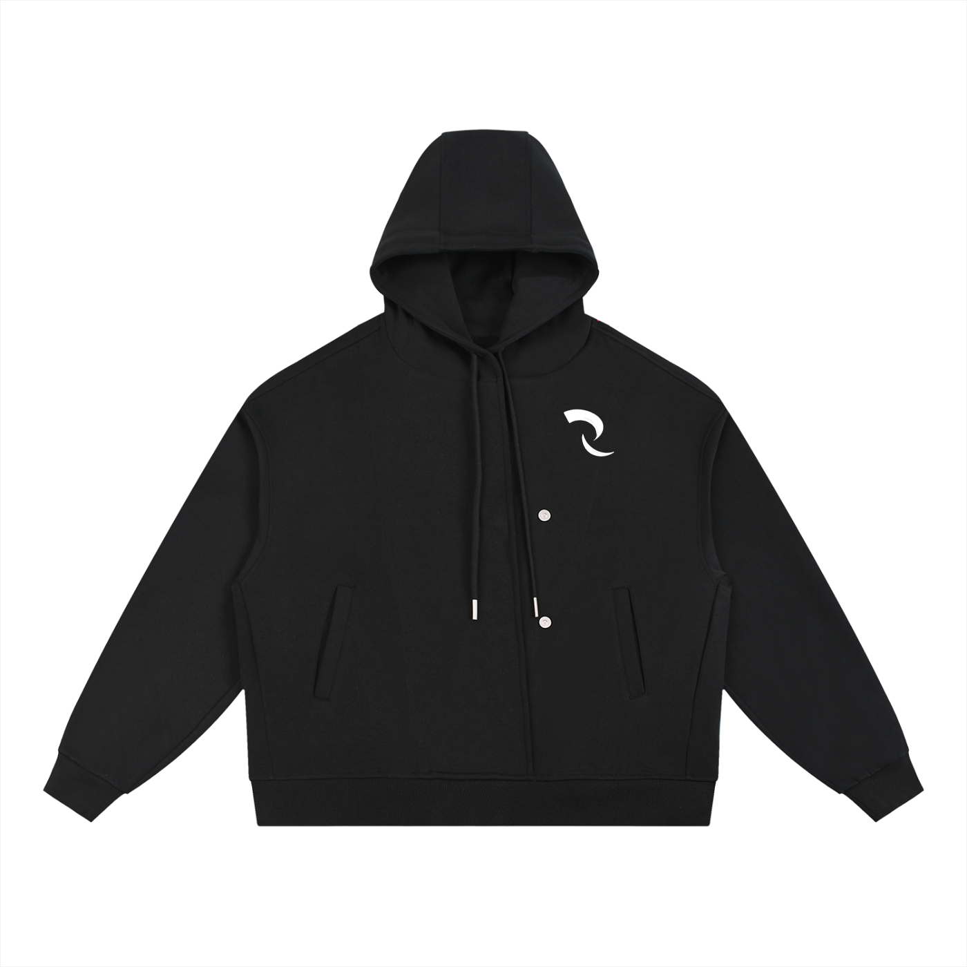RLV - LEVEL 01/Boxy Button Placket Hoodie