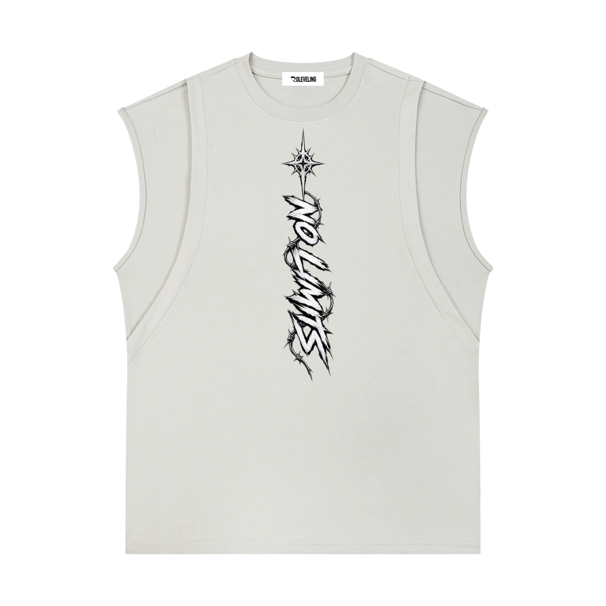 KURO-Spliced Panel Sleeveless