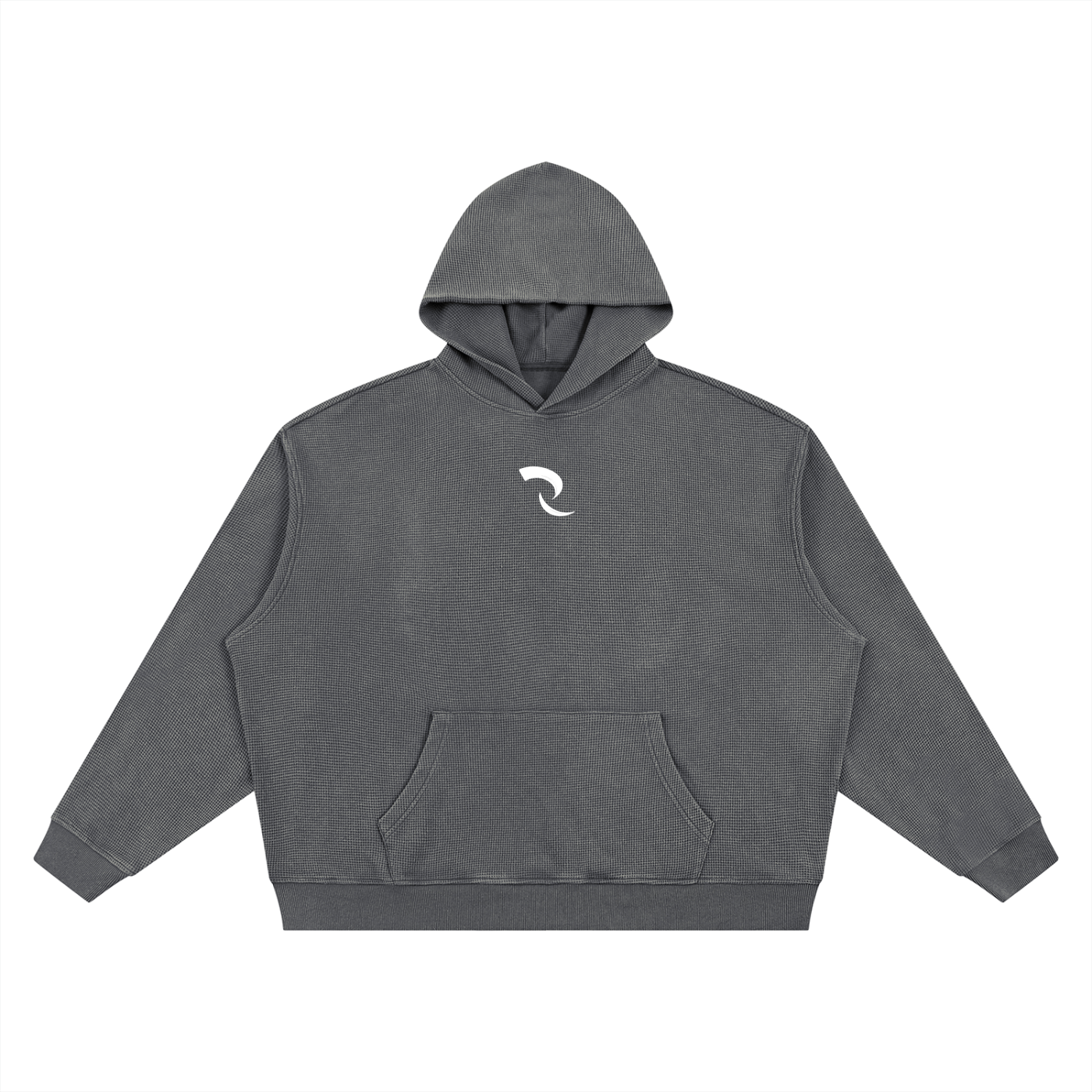 RLV-LEVEL 01/ Vintage Wash Waffle Boxy Hoodie