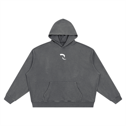 RLV-LEVEL 01/ Vintage Wash Waffle Boxy Hoodie